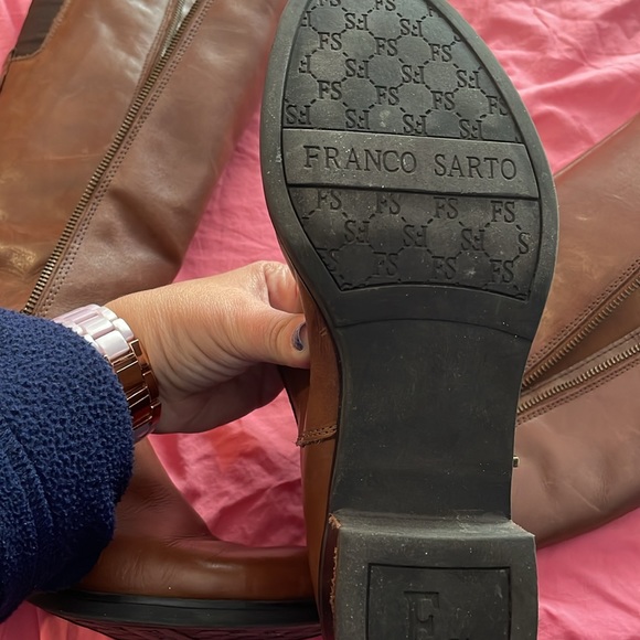 Franco Sarto size 7 brown leather riding boots - Picture 4 of 11